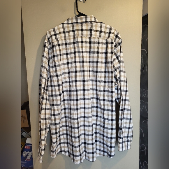 Denver Hayes Gray and Black Plaid Shirt, Size 2XL - Picture 2 of 4